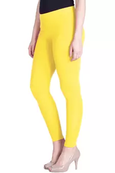  Lyra Light Lemon Free Size Ankle Leggings