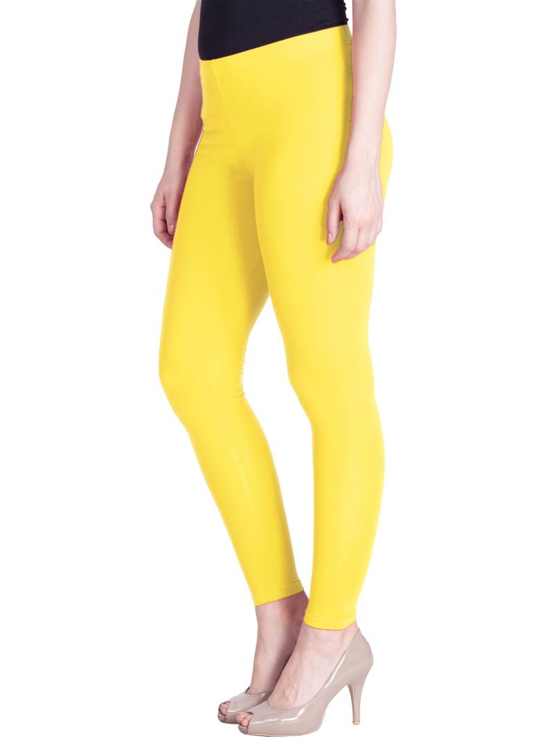  Lyra Light Lemon Free Size Ankle Leggings