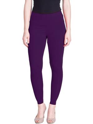  Lyra M. Purple Free Size Ankle Leggings 1
