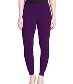  Lyra M. Purple Free Size Ankle Leggings
