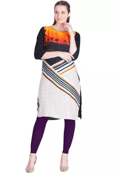  Lyra M. Purple Free Size Ankle Leggings