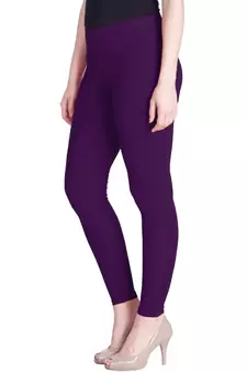  Lyra M. Purple Free Size Ankle Leggings