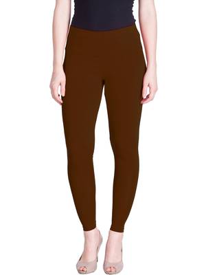  Lyra M. Brown Free Size Ankle Leggings 1