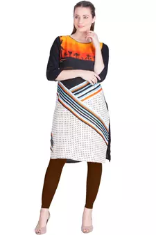  Lyra M. Brown Free Size Ankle Leggings