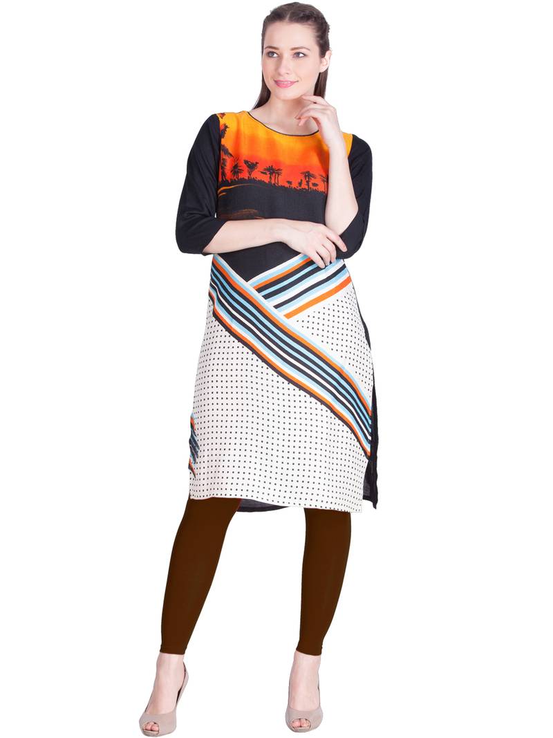  Lyra M. Brown Free Size Ankle Leggings