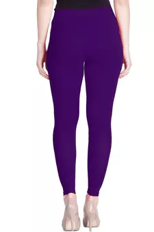  Lyra Purple Heart Free Size Ankle Leggings