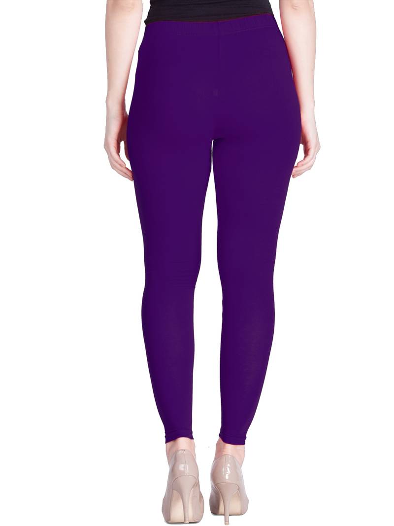  Lyra Purple Heart Free Size Ankle Leggings
