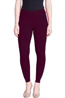  Lyra Dark Violet Free Size Ankle Leggings