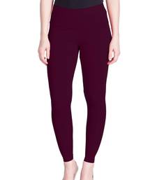  Lyra Dark Violet Free Size Ankle Leggings