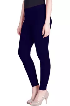 Lux Lyra Navy Blue Free Size Ankle Leggings