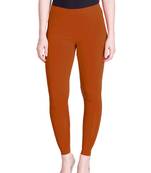  Lyra Dark Rust Free Size Ankle Leggings