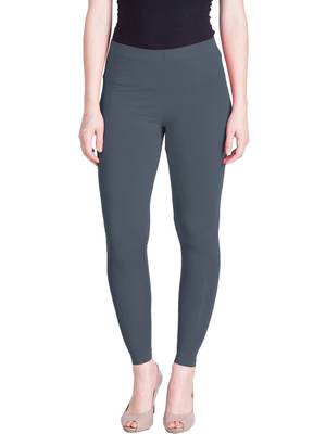  Lyra Steel Grey Free Size Ankle Leggings 1