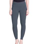  Lyra Steel Grey Free Size Ankle Leggings