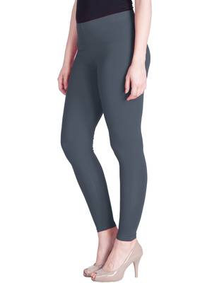  Lyra Steel Grey Free Size Ankle Leggings 3