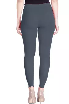  Lyra Steel Grey Free Size Ankle Leggings