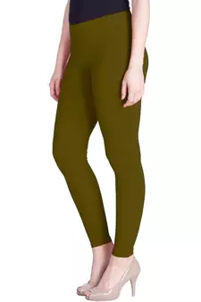  Lyra Chatni Green Free Size Ankle Leggings