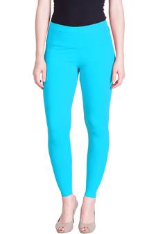  Lyra Powder Blue Free Size Ankle Leggings