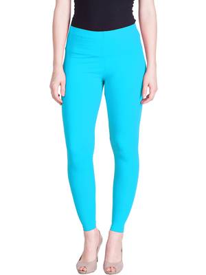 Lyra Powder Blue Free Size Ankle Leggings 1