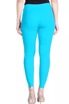  Lyra Powder Blue Free Size Ankle Leggings