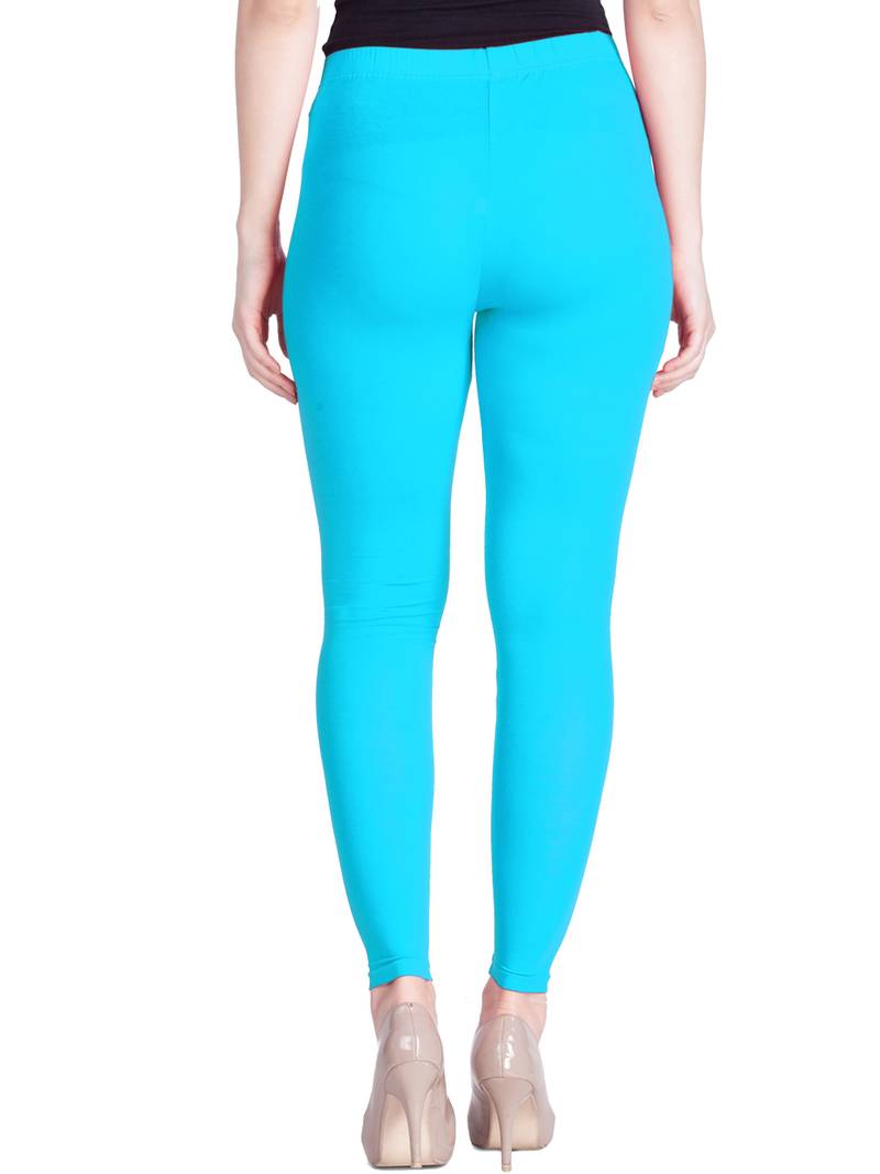  Lyra Powder Blue Free Size Ankle Leggings
