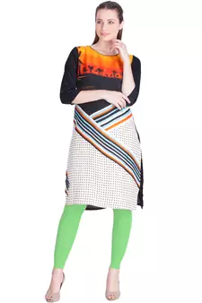  Lyra Pesta Green Free Size Ankle Leggings