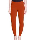  Lyra Rust Free Size Ankle Leggings