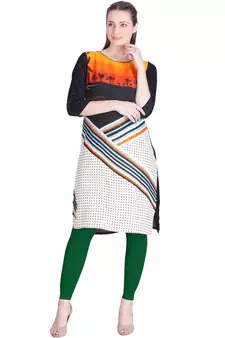  Lyra Pak. Green Free Size Ankle Leggings