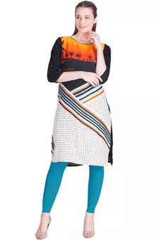  Lyra Blue Coracao Free Size Ankle Leggings