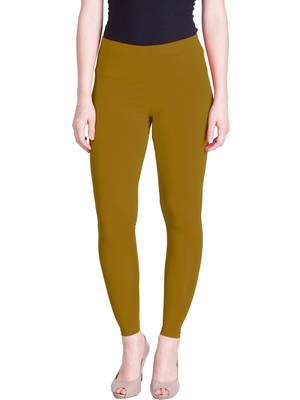  Lyra Tawny Olive Free Size Ankle Leggings 1