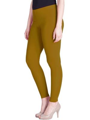  Lyra Tawny Olive Free Size Ankle Leggings 3