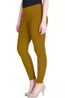  Lyra Tawny Olive Free Size Ankle Leggings