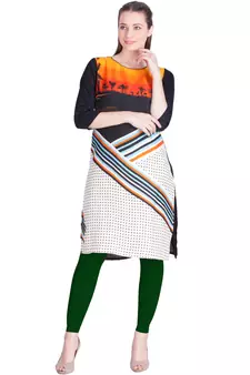  Lyra Fourleaf Green Free Size Ankle Leggings
