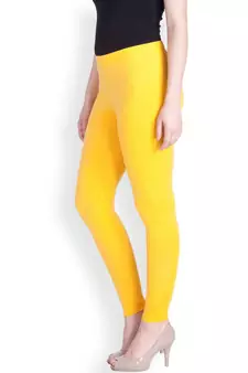  Lyra Yellow Free Size Ankle Leggings