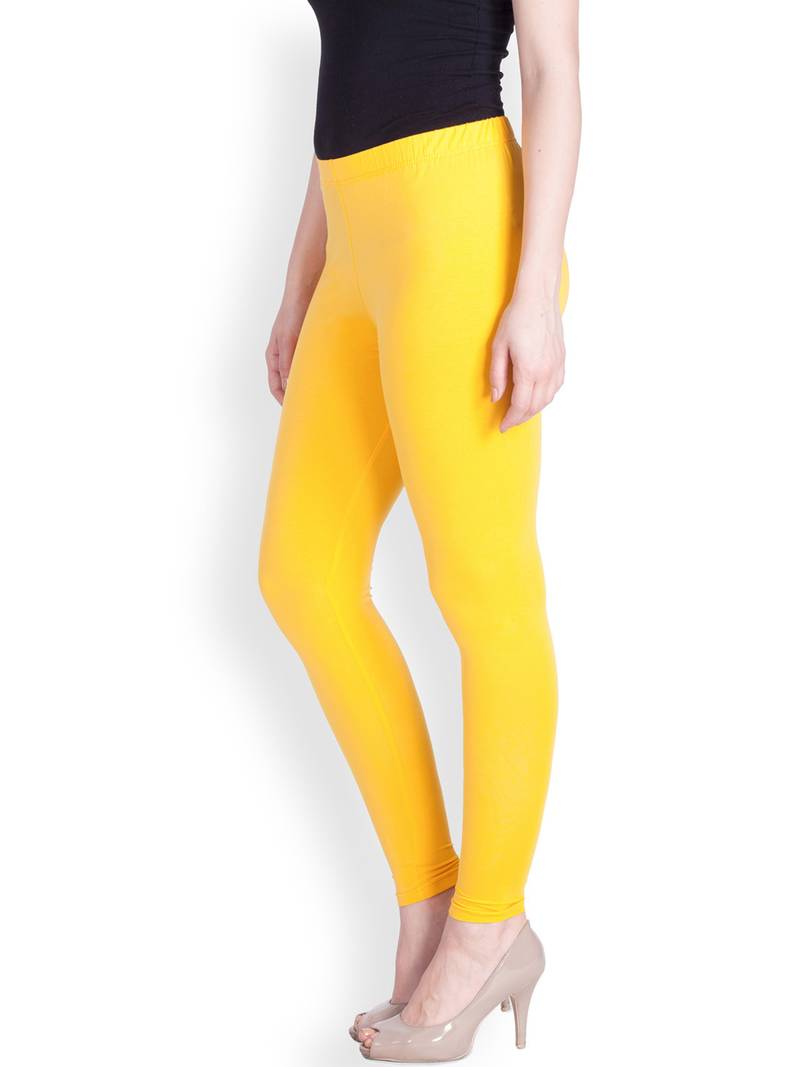 Lyra Yellow Free Size Ankle Leggings