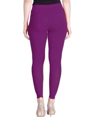  Lyra Pure Purple Free Size Ankle Leggings 4