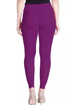 Lyra Pure Purple Free Size Ankle Leggings