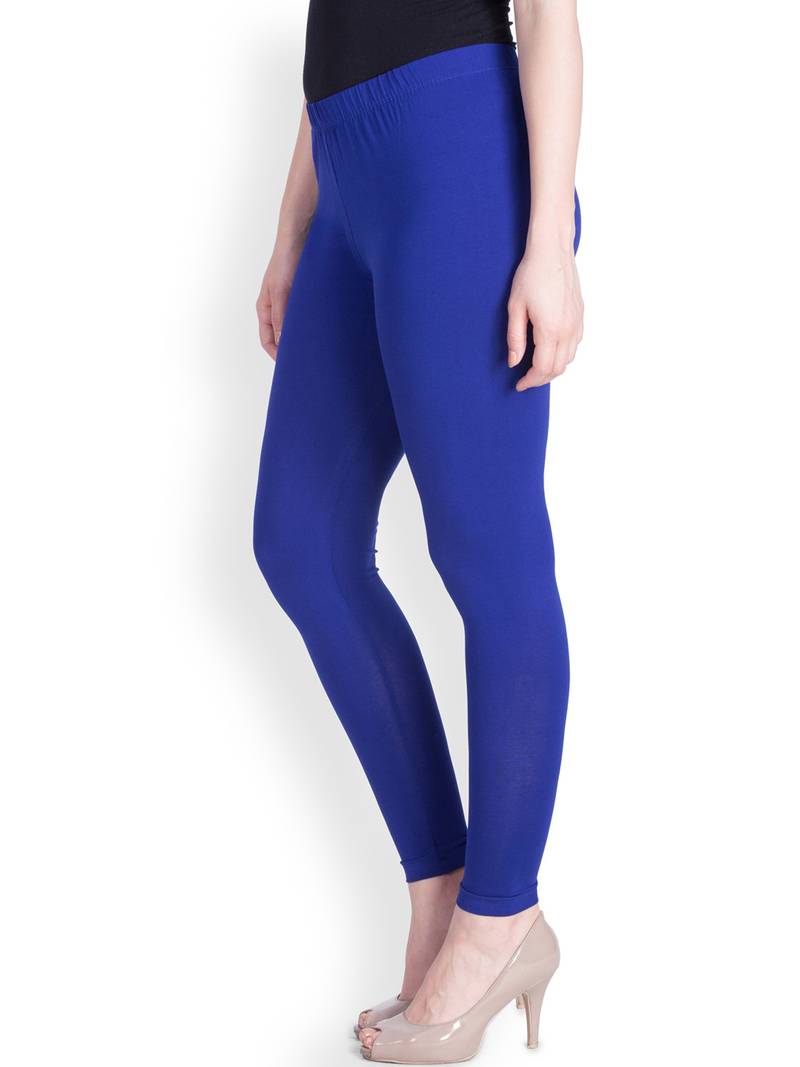  Lyra Royal blue Free Size Ankle Leggings