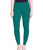  Lyra Peacock Free Size Ankle Leggings