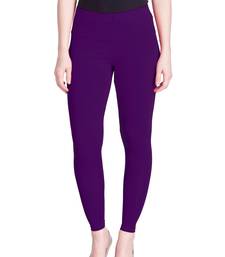  Lyra Brinjal Free Size Ankle Leggings