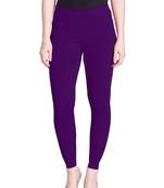 Lyra Brinjal Free Size Ankle Leggings