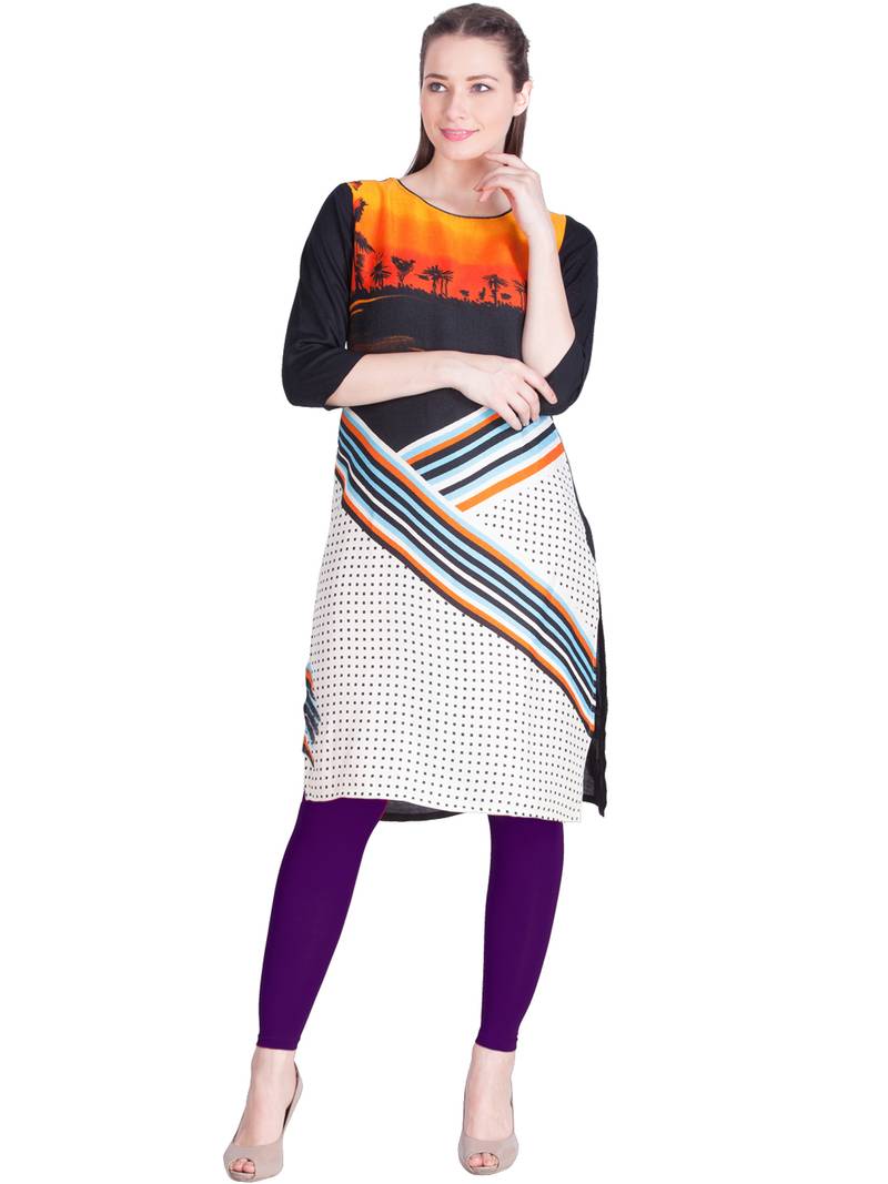  Lyra Brinjal Free Size Ankle Leggings