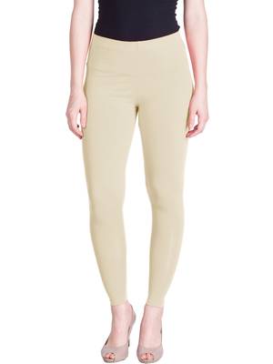  Lyra Cream Free Size Ankle Leggings 1