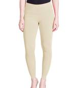  Lyra Cream Free Size Ankle Leggings