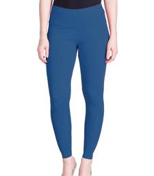 Lyra Denim Blue Free Size Ankle Leggings