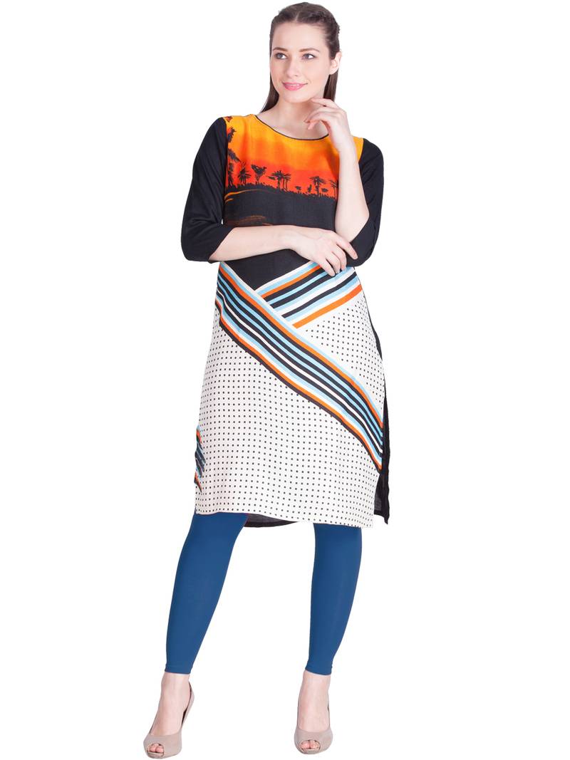  Lyra Denim Blue Free Size Ankle Leggings