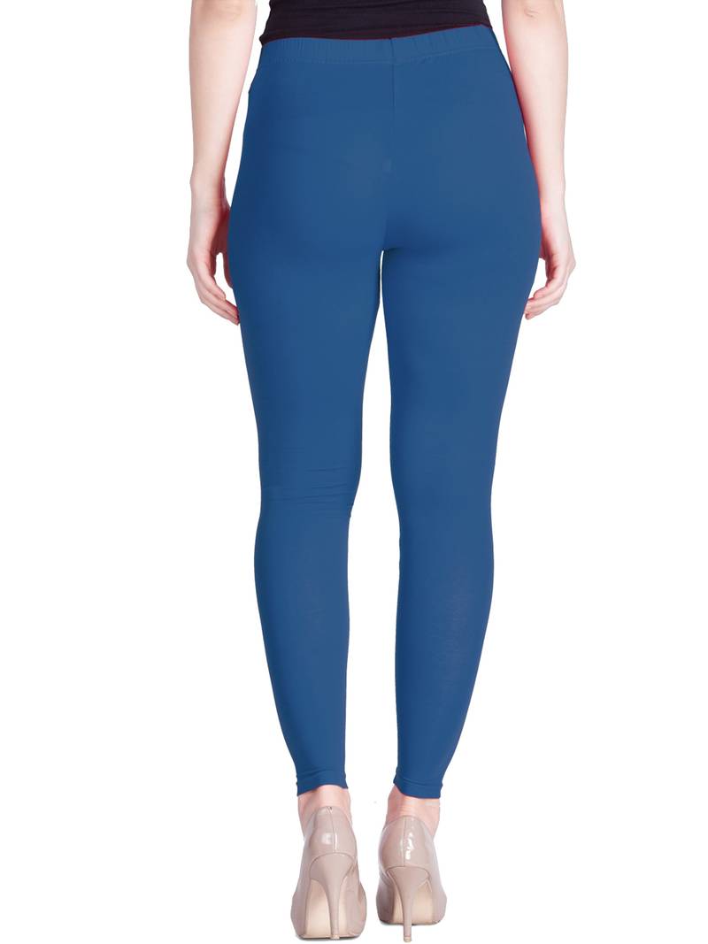  Lyra Denim Blue Free Size Ankle Leggings