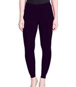  Lyra Plum Free Size Ankle Leggings