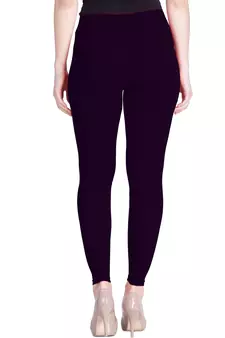  Lyra Plum Free Size Ankle Leggings