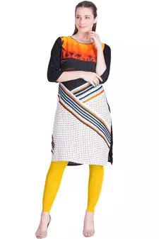  Lyra Lemon Free Size Ankle Leggings