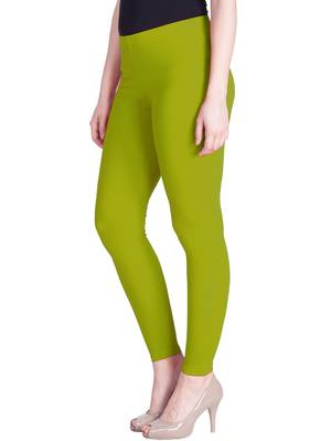  Lyra Yellow Green Free Size Ankle Leggings 3